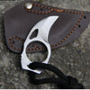 Camping Mini Carabiner Knife with Leather Pouch
