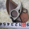 Camping Mini Carabiner Knife with Leather Pouch